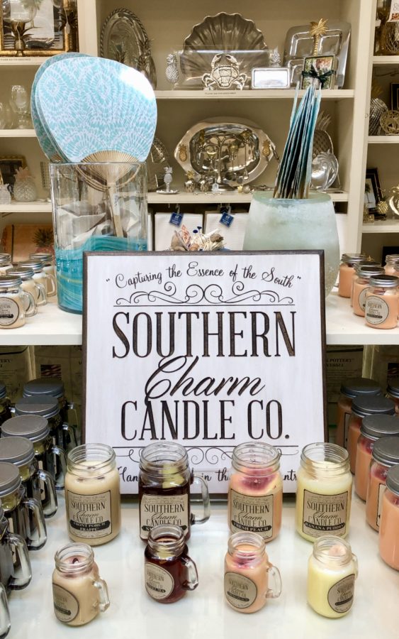 collection of candles and other accessories for sale in charleston shopping